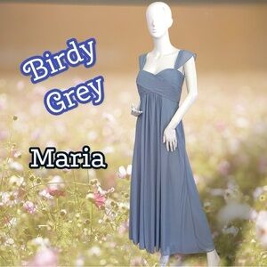 Birdy Grey women’s Chiffon Maxi MARIA CONVERTIBLE Bridesmaid Dress Medium